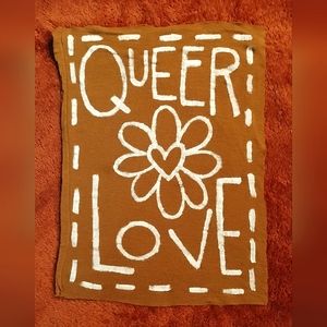Queer Love Vertical Back Patch